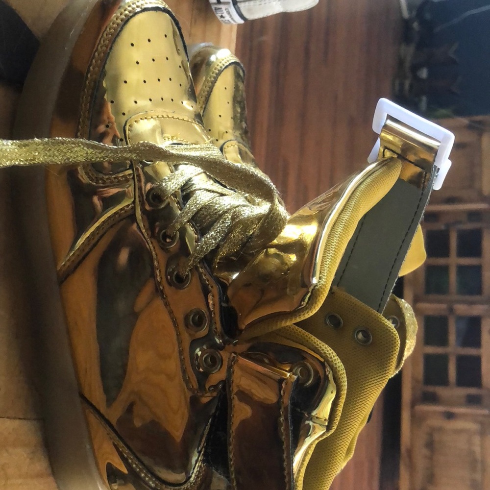 Gold LED Shoes